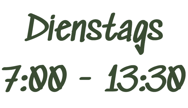 Dienstags 8:30 - 14:30
